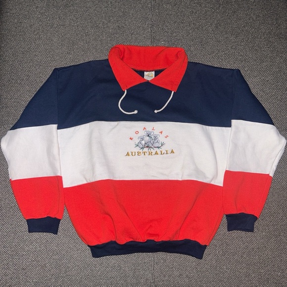 Vintage Other - Rare 80s/90s Australia Koala Bears Embroidered Rugby Sweatshirt
